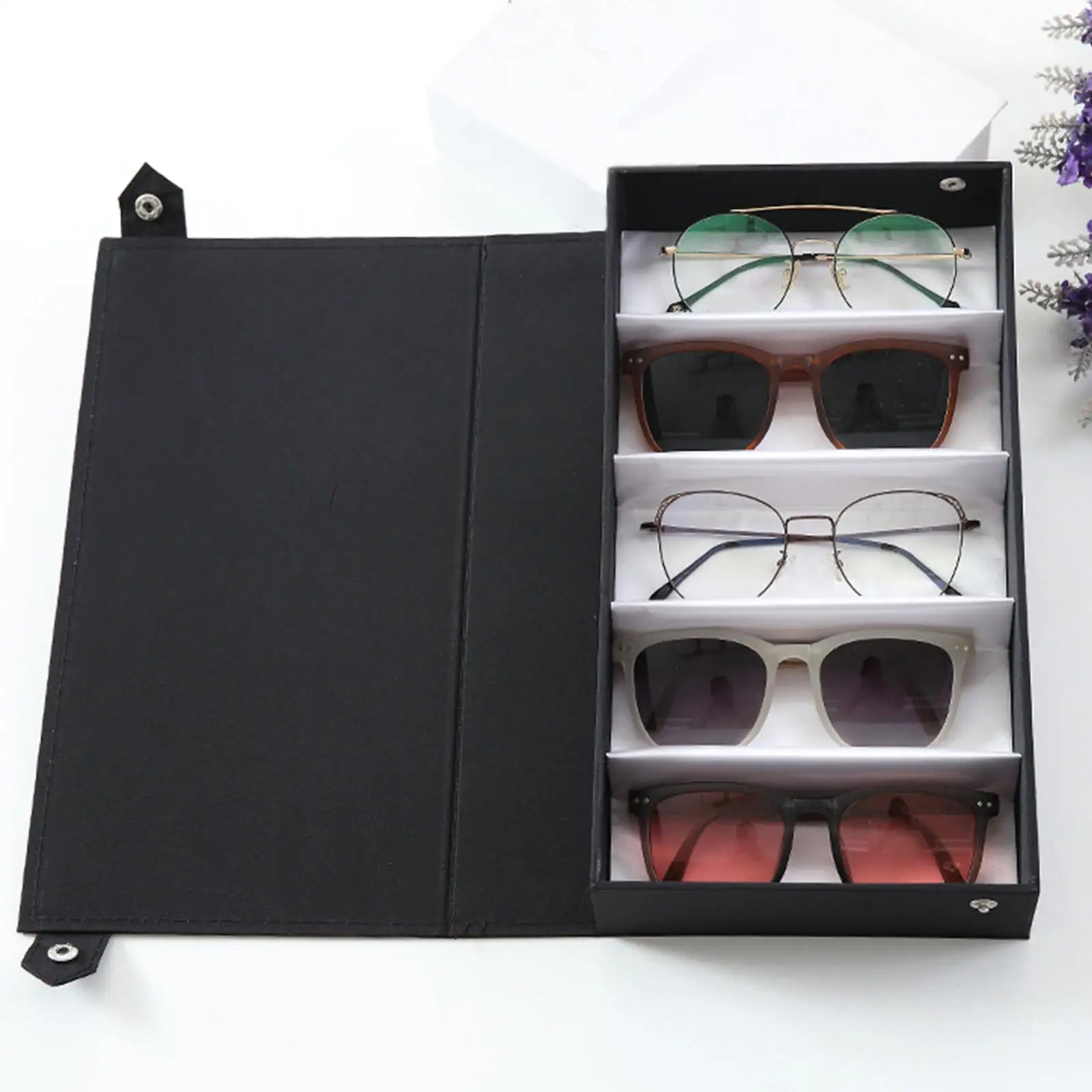 5 Grids Glasses Storage Box Multifunctional for Store Necklaces Bracelets