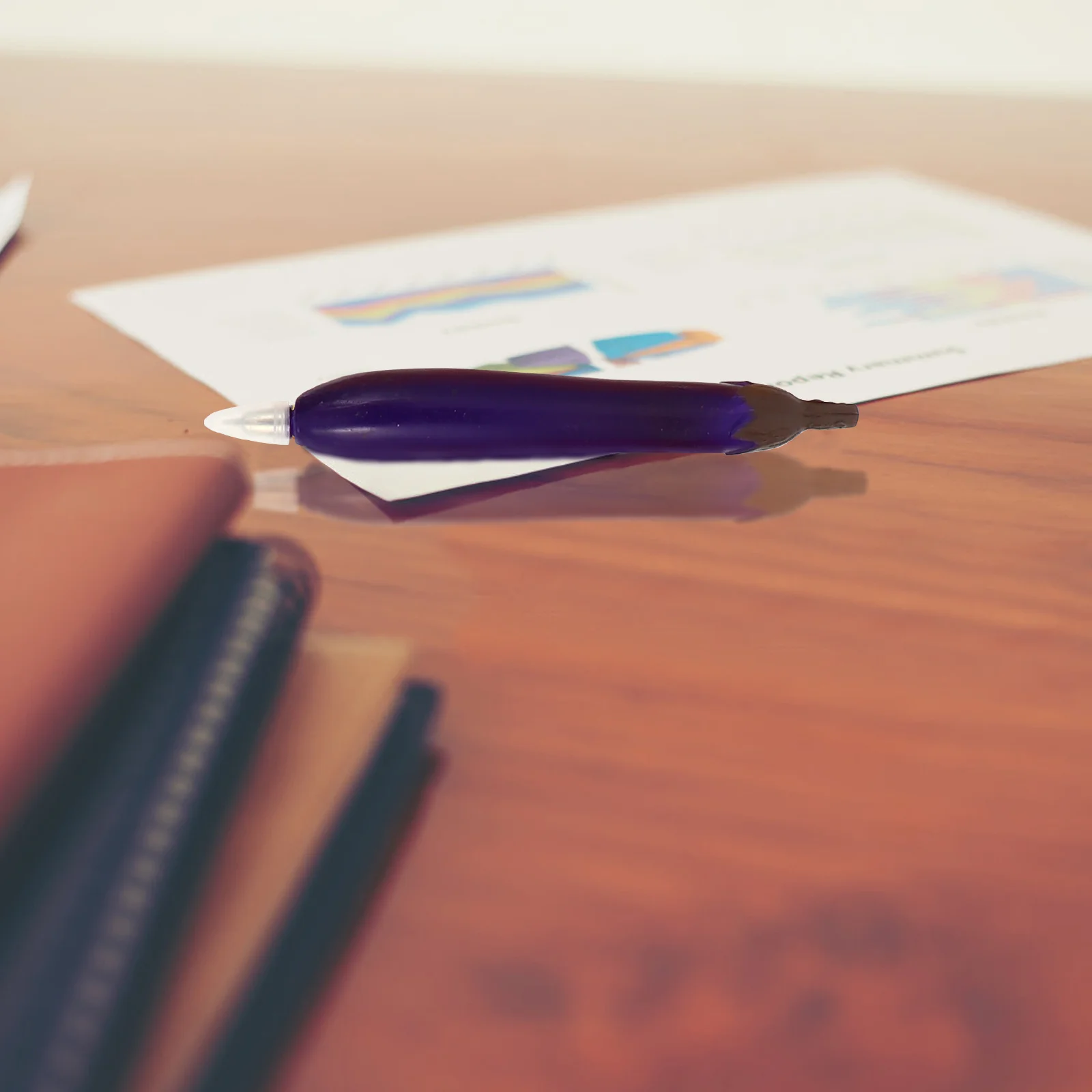 9 قطع الكرتون الفاكهة حبر جل مجموعة أقلام الإبداعية الفاكهة على شكل أقلام الكتابة للطلاب السلس الأسطوانة قلم مكتب التوقيع #2