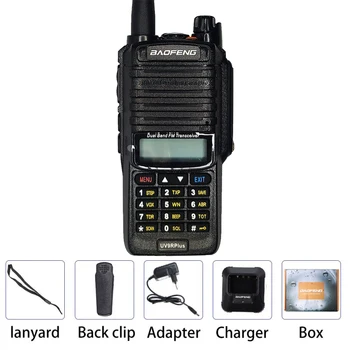 רדיו נייד Baofeng Walkie Talkie UV-9R Plus 10W עמיד למים עם שני כיוונים למכשירי Walkie Talkie, רדיו ציד נייד CB