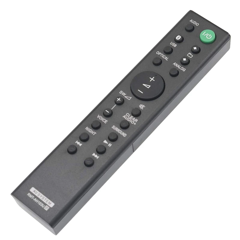 RMT-AH103U Replace Remote Control Plastic Remote Control For Sony Soundbar HT-CT80 SA-CT80 HTCT80 SACT80