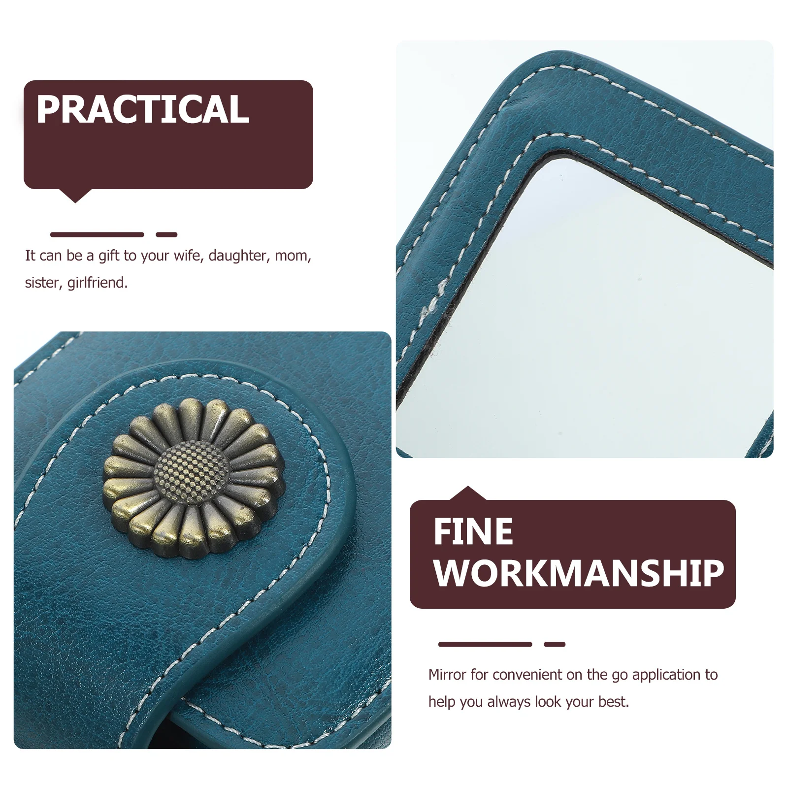 

1Pcs Lipsticks Carrying Pounch Case Built in Mirror Portable Vanity Table Small Lipsticks Pounch