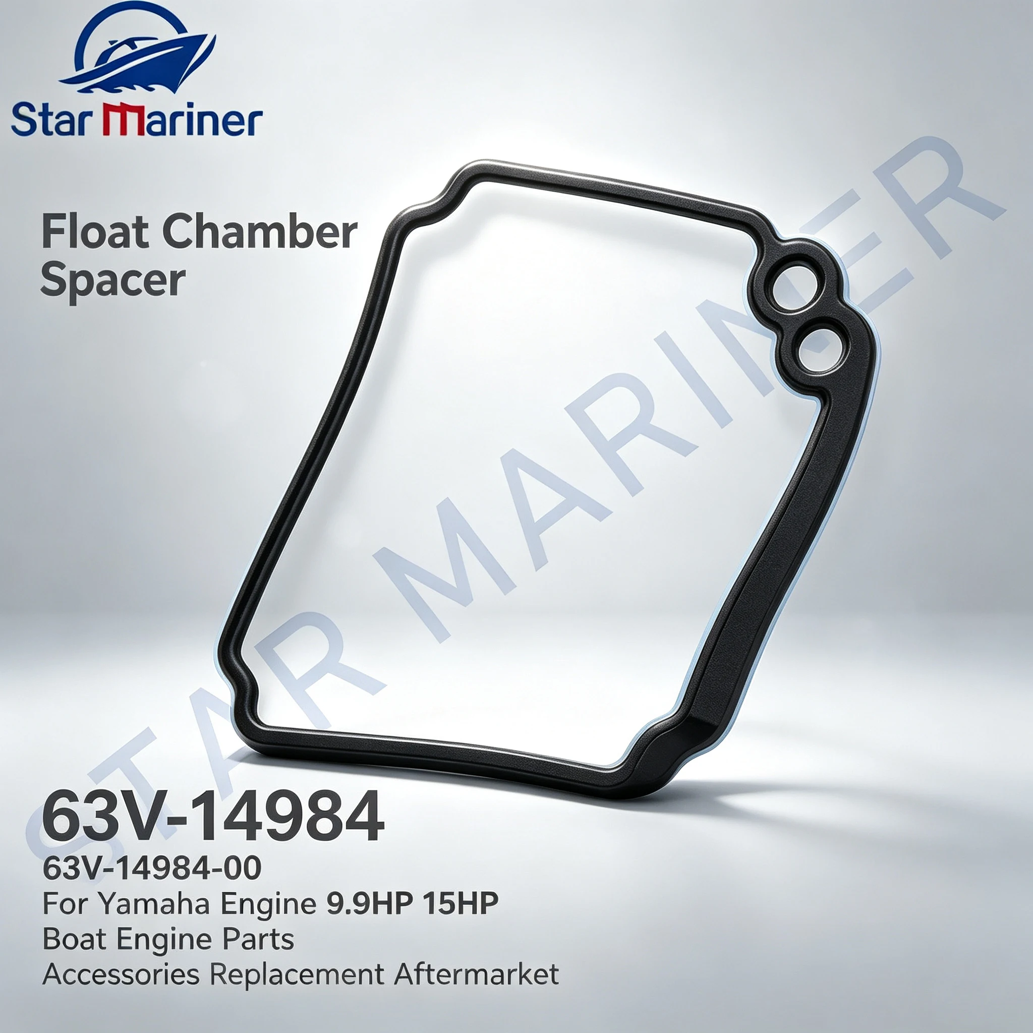 Boat Engine Parts Float Chamber Spacer 63V-14984 63V-14984-00 For Yamaha Engine 9.9HP 15HP Accessories Replacement Aftermarket