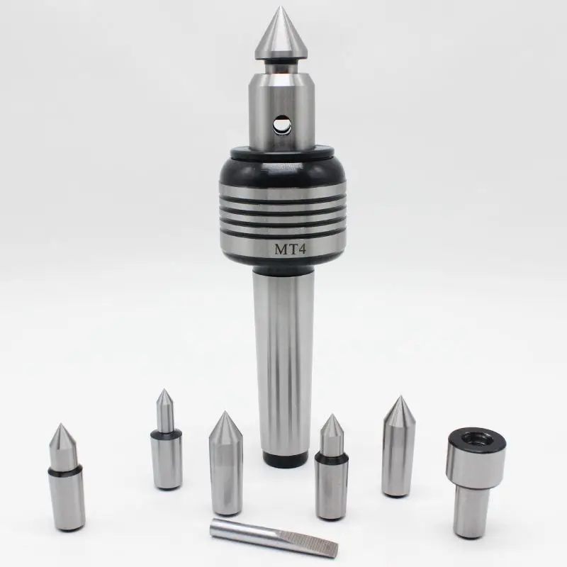Interchangeable Live Center Set MT3 MT4 MT5 Lathe Live Center With Multiple Replaceable Tips CNC Lathe Accessories