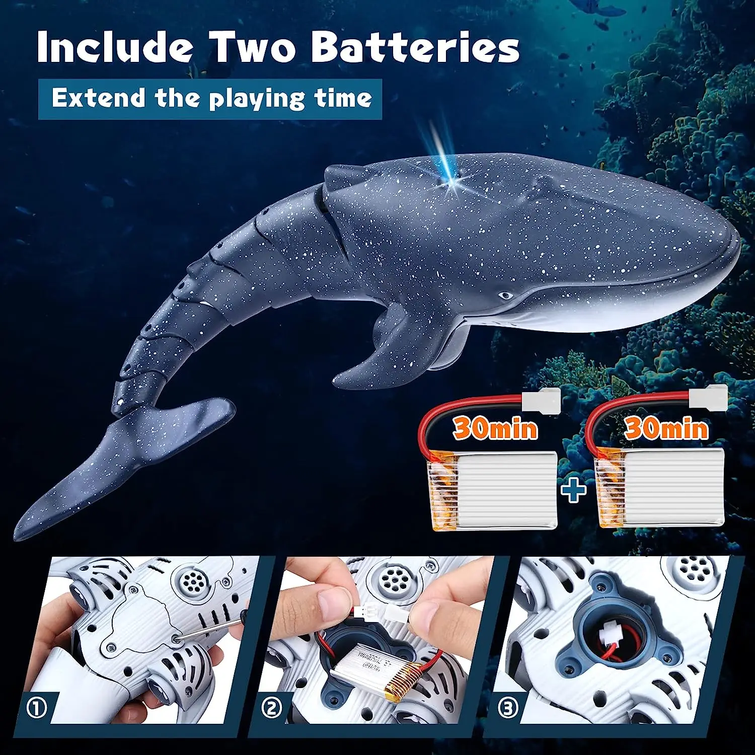 Remote Shark Toys Remote Control Whale Shark Toys RC Boat Water Toys for Kids Age 8-12 Remote Control Boat Outdoor Toys for Kid