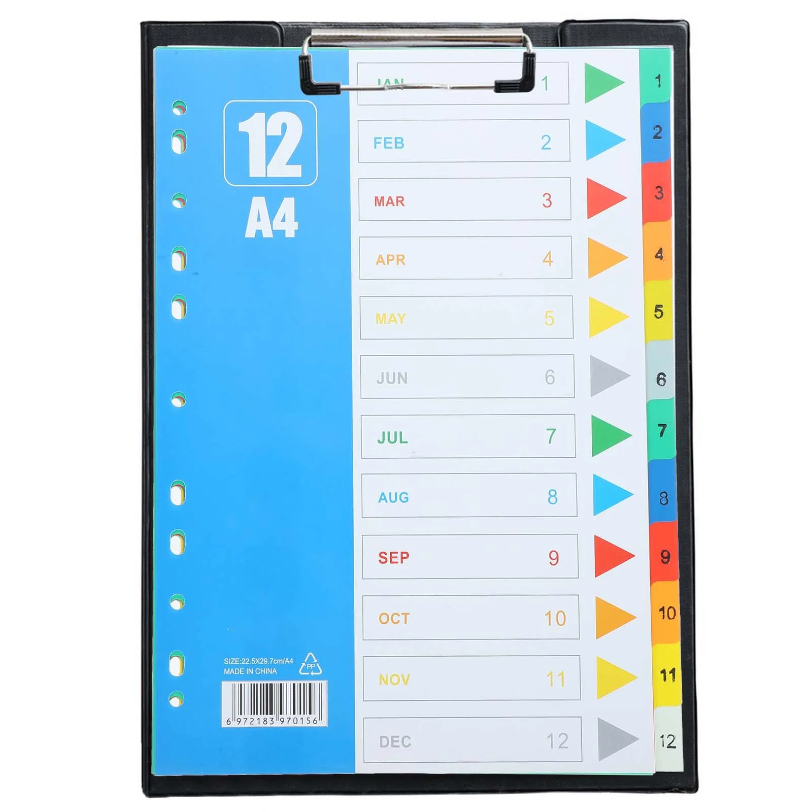 

1 комплект вкладок из полипропилена, разделители для домашнего офиса, тетрадь формата А4, органайзер для пастельных файлов для отчетов