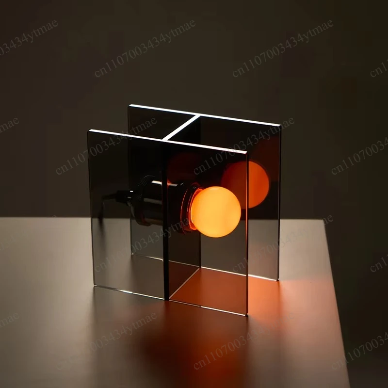 Black Crystal INS Style Desk Lamp, Bedroom Bedside Light Home Decor Table Lamp for Living Room Decoration