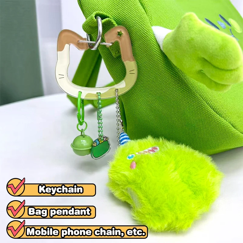 Acryl-Hohlfigur in Katzenkopf-Form als Schlüsselanhänger, Taschenanhänger, Karabiner, Rucksack-Anhänger, Notizbuch-Dekoration, Geschenk für Outdoor-Aktivitäten – Detail 2