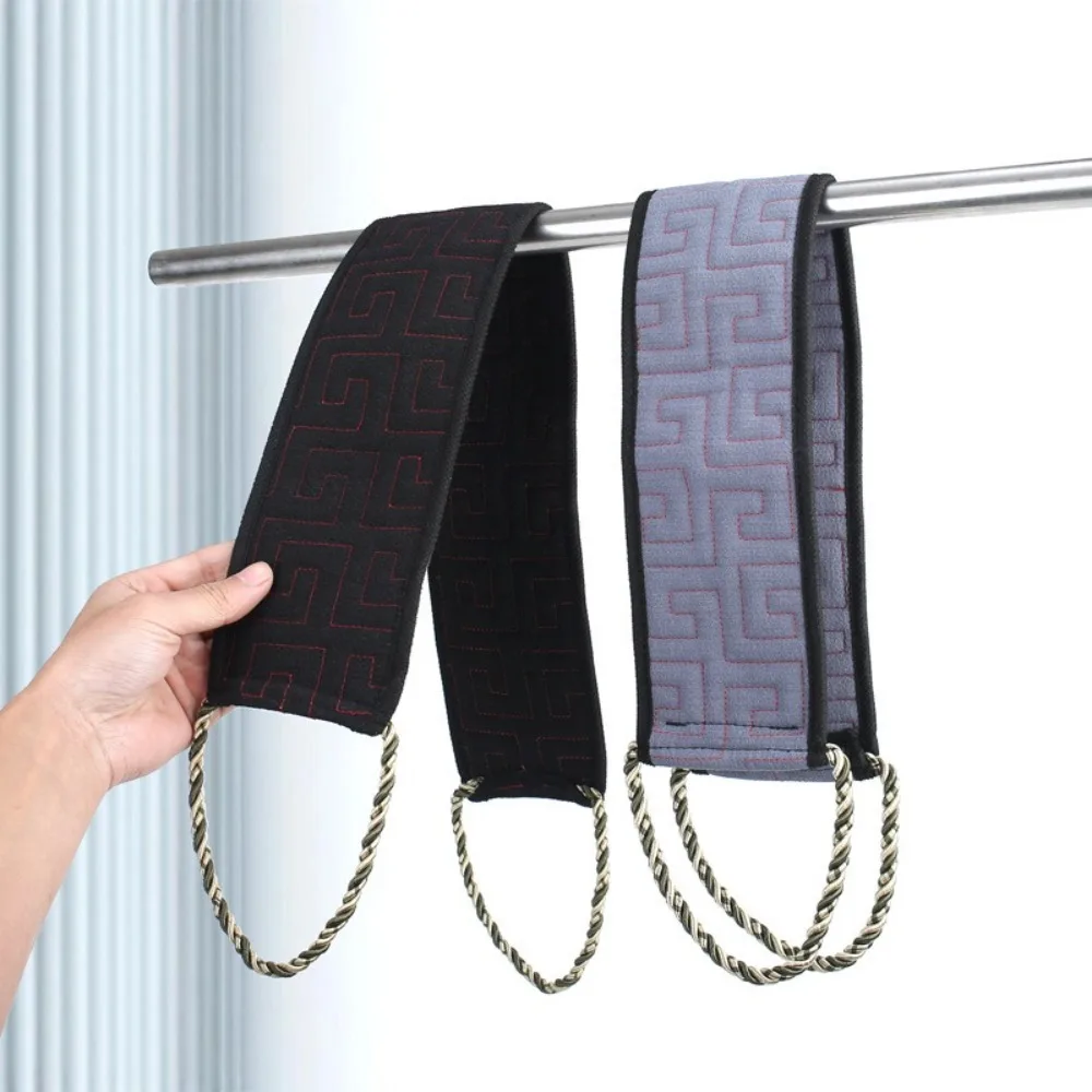 High Quality Dual Sided Back Scrubbing Towel Extended Widened Back Bathing Towel Handle design Durable Back Rubbing Strap Unisex