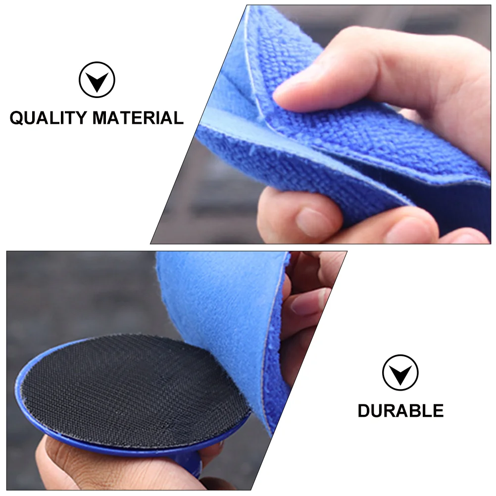 

2Pcs Handheld Car Waxing Sponge with Handle Soft Absorbent Polishing Sponge Car Wax Applicator for Cleaning and Polishing