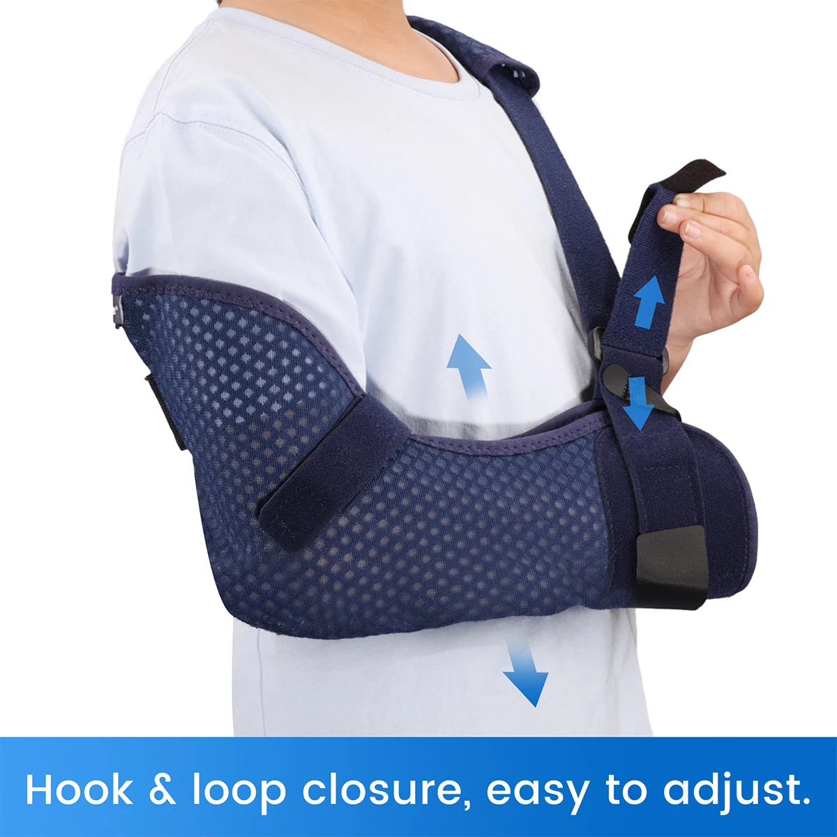 VELPEAU Arm Sling Support Children for Fixing Forearm and Broken Hand Shoulder Immobilizer for Kids Ventilated and Non Allergic