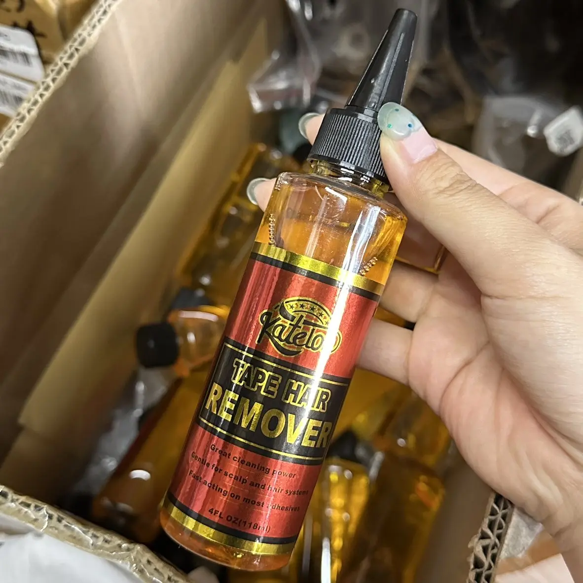 

118ml Hair Glue Remover front lace wig glue remover 4oz Tape Hair Remover Lace Wig Glue Remover for removing tape glue