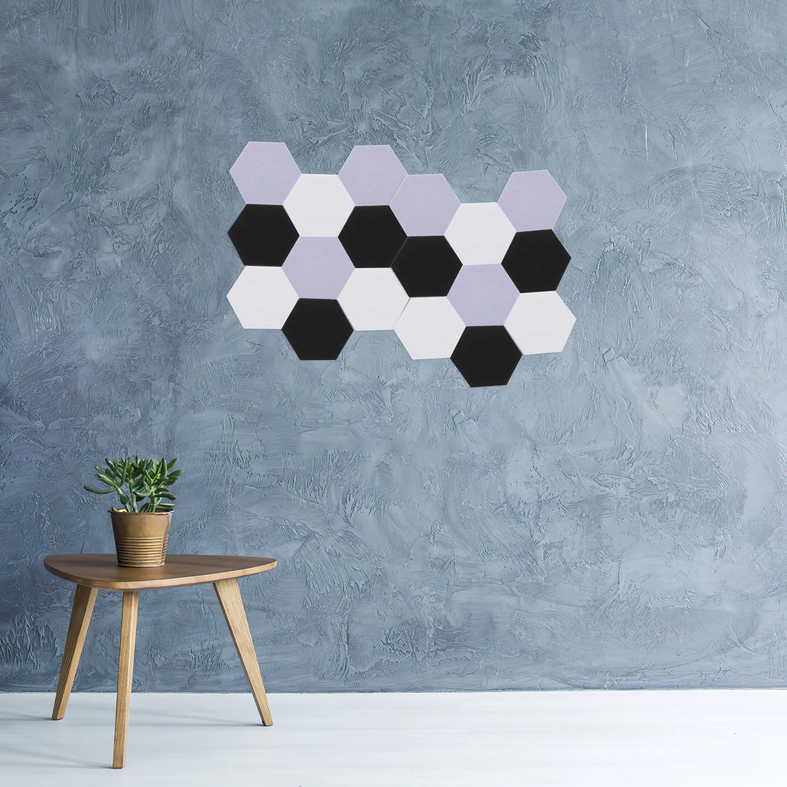

12Pcs Acoustical Wall Panels Premium Felt Material Hexagon Acoustic Panels Sound Absorbing Material Sound Insulation Board Noise