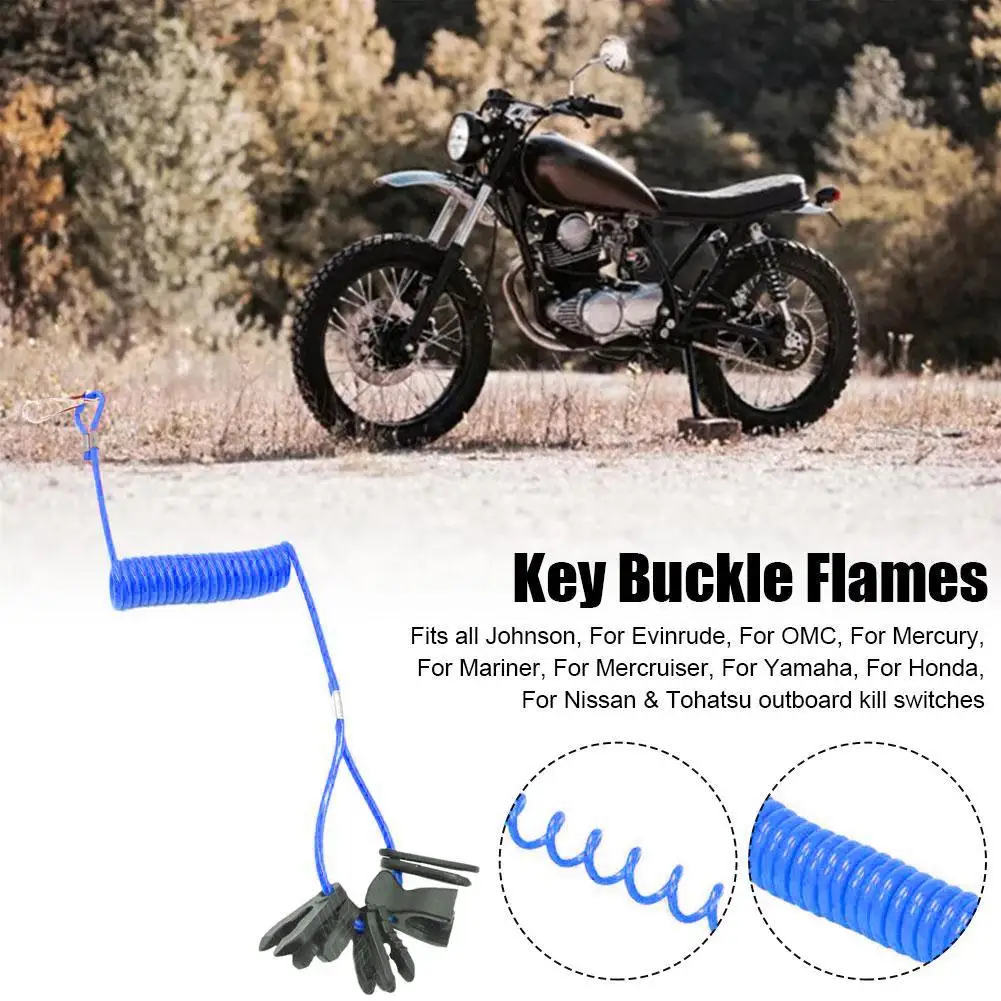 

Лодочный подвесной мотор двигателя, переключатель остановки, шнурок для YAMAHA Honda Mercury/Mariner/Force Tohatsu Kill Switch Universal 7 F6M9