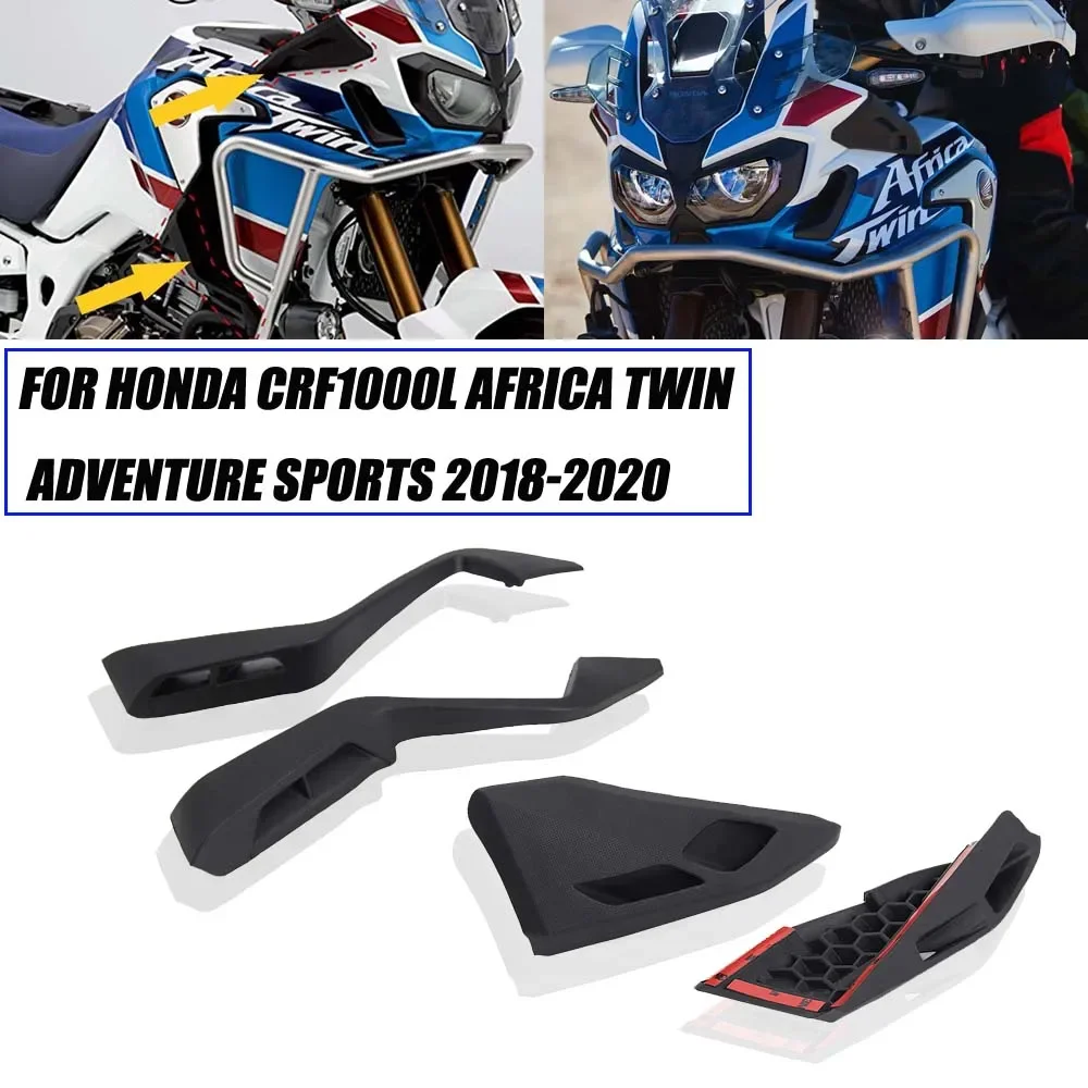 FOR Honda CRF1000L Africa Twin Adventure Sports Motorcycle Accessories Black Upper And Lower Guide Plates Fairing ADV 2018-