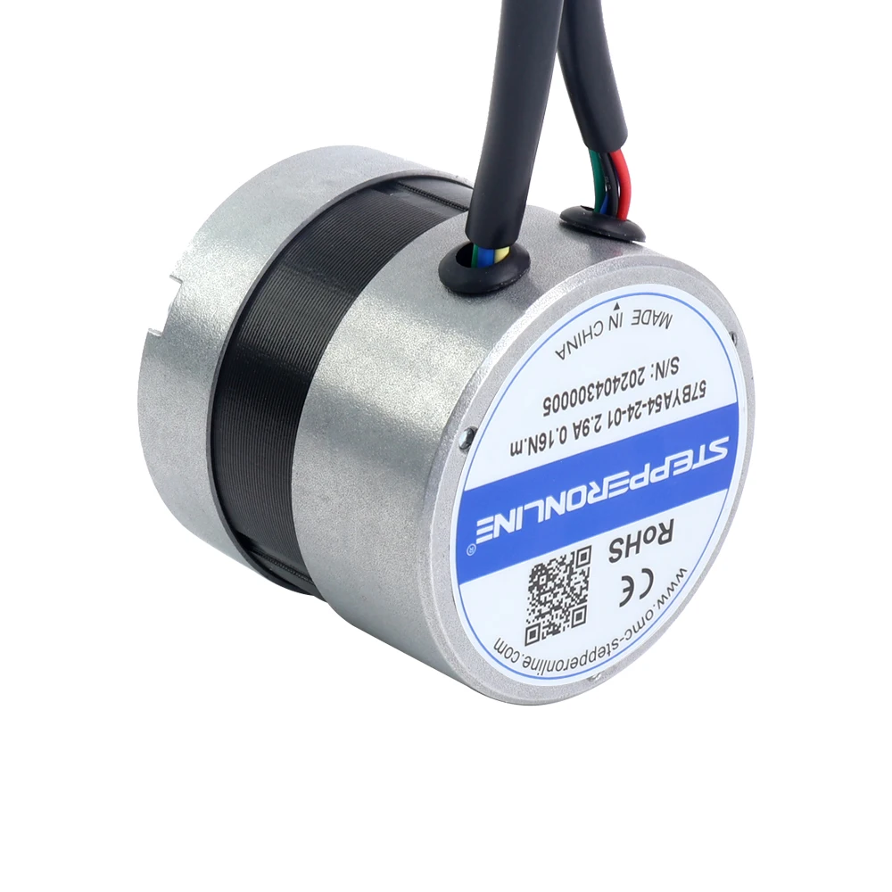 STEPPERONLINE Nema 23 BLDC Motor 57 Brushless DC Motor 24V 3000RPM 0.16Nm 50W 2.90A Φ57x53.5mm CNC