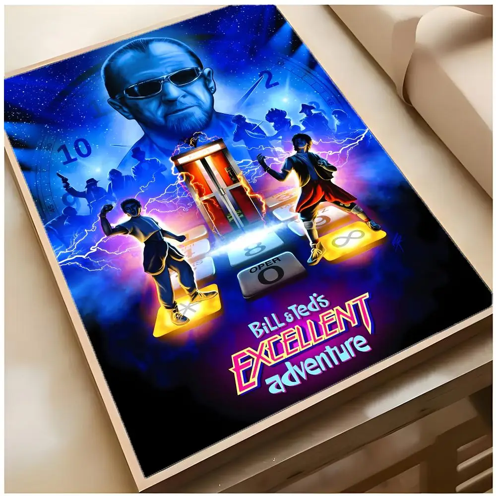 Fun Retro Comedic B-Bill T-Teds Excellent Adventure Poster Top-tier Indoor room Decor Art & Household Decoration Presents