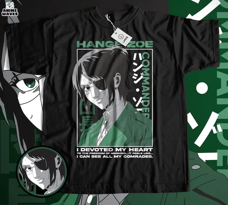 Courageous Scout Unisex T-shirt - Japanese  Graphic, Manga Inspired Apparel, Tactical Researcher Wear, Epic Leader Design