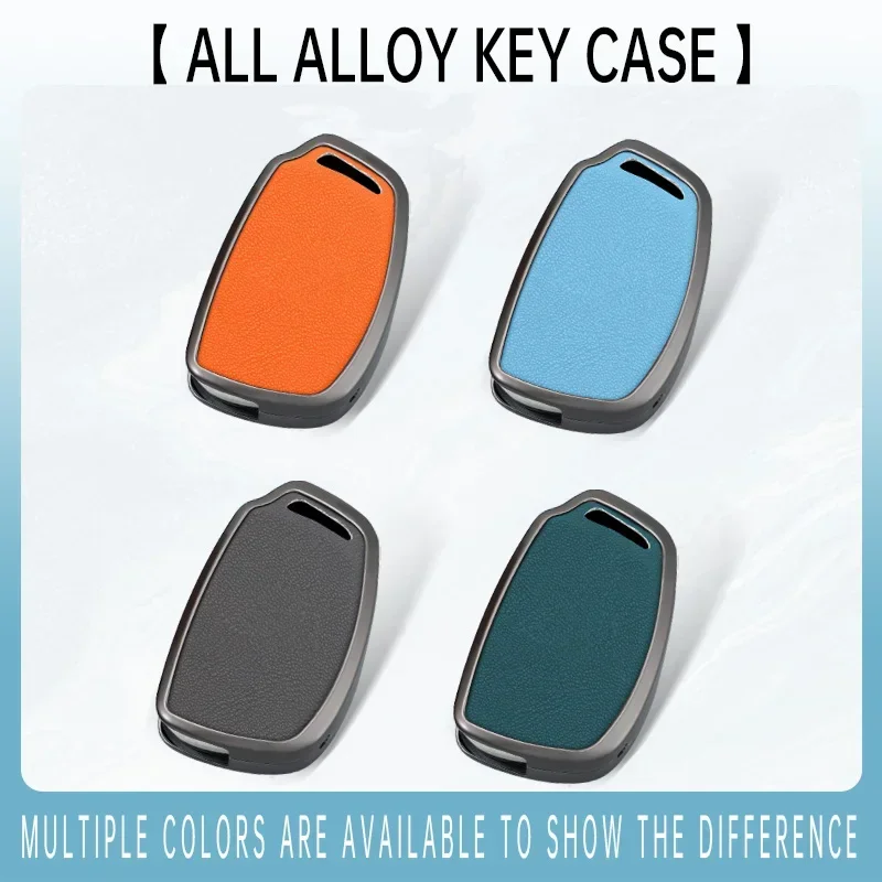 3/4 button Zinc alloy Leather Car Folding Key Cover Case Holder Keychain for Hyundai Avante I10 I20 I30 HB20 IX25 IX35/45 TUCSON