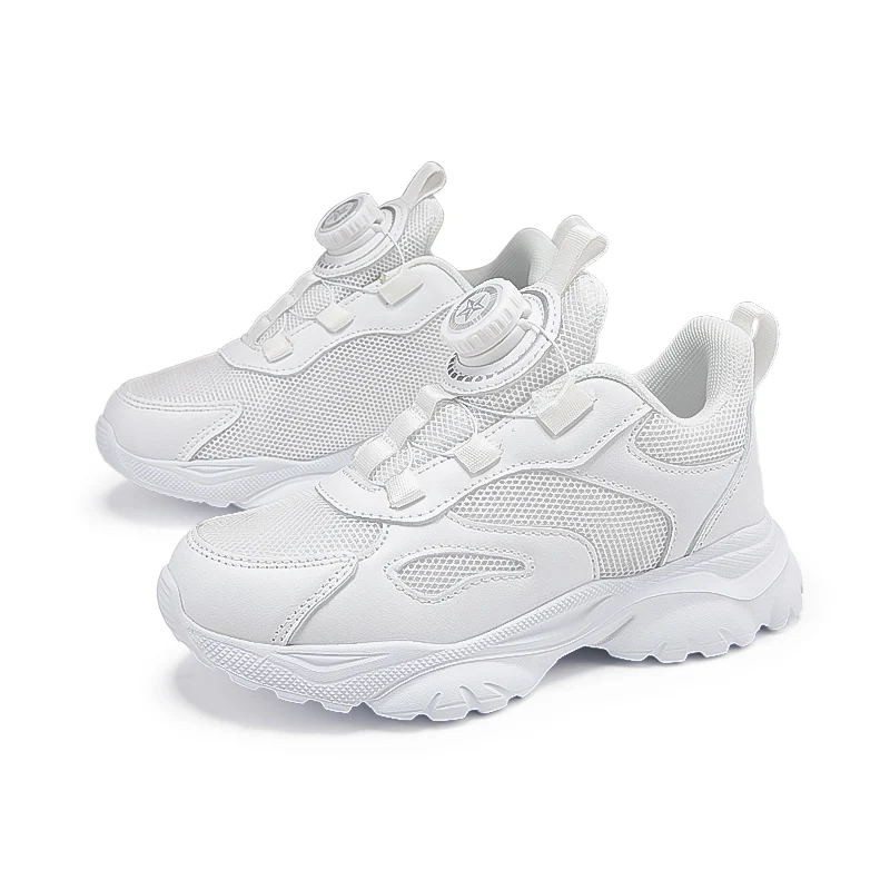 Unisex-Child White Boys Girls Shoes Antiskid Tennis Sneakers Outdoor Casual Kids Shoes Running Shoes