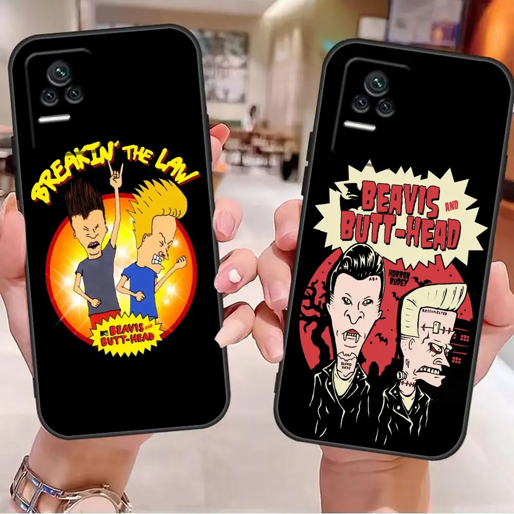 Cartoon Beavis And Butthead Phone Case For Redmi K60 K50 K40 K30 K20 12C 10 10C 9T 9C 9A 9 8A 8 7A 7 Pro Plus Funda Shell Capa