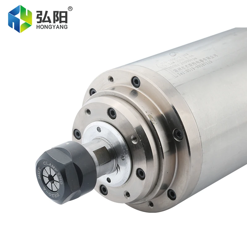 3.2KW ER20 Water-Cooled Spindle Motor 220V 380V Diameter 100MM Suitable For CNC Router Woodworking Engraving Milling Machine