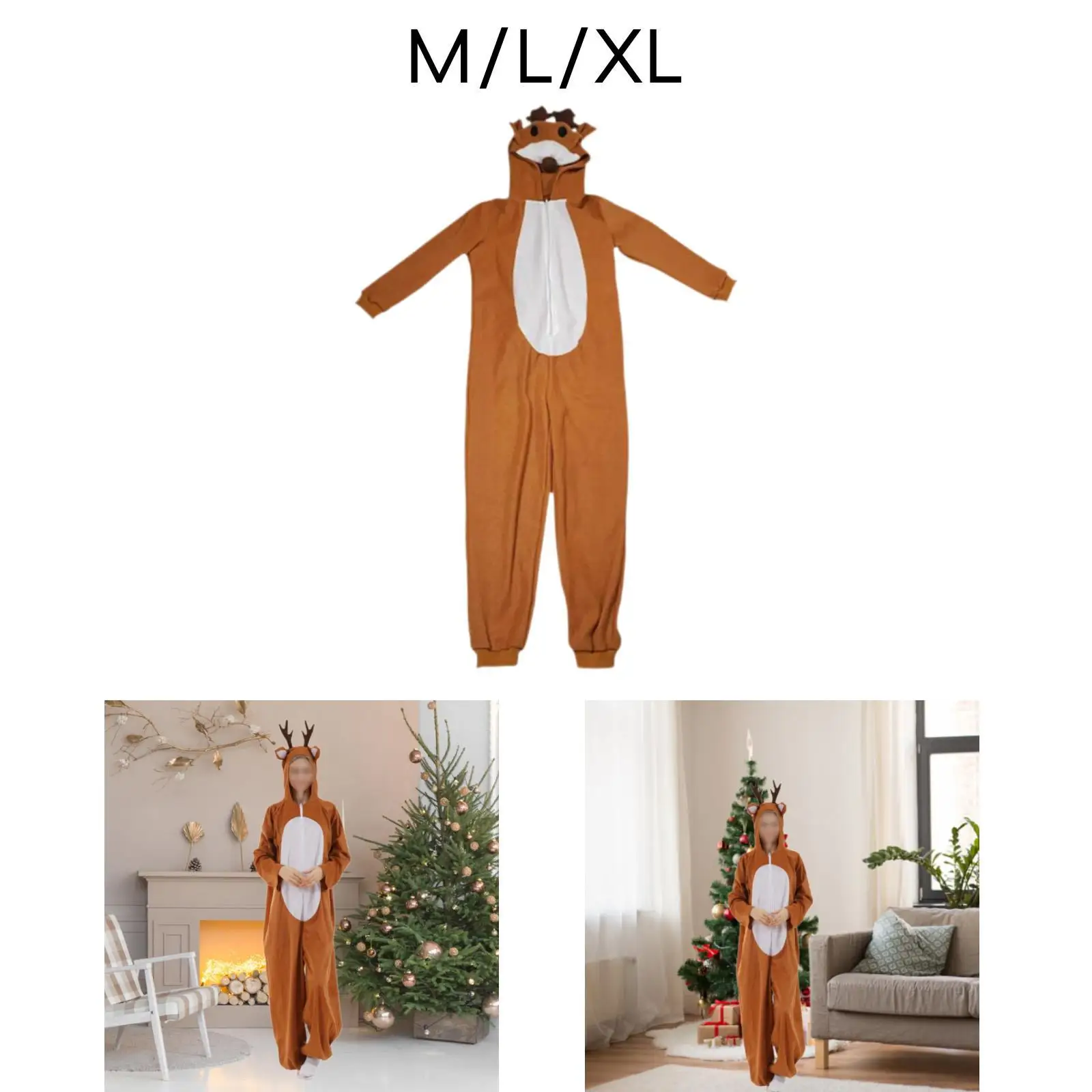 Traje de rena de natal animal cosplay decoração pijamas para presente de aniversário palco mostrar fontes de festa carnavais de halloween