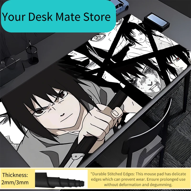 

Коврик для мыши Naruto Sasuke, офисные игровые аксессуары, коврик для ноутбука, компьютера, для киберспорта, для геймеров, коврик для клавиатуры, настольный коврик, коврик для мыши