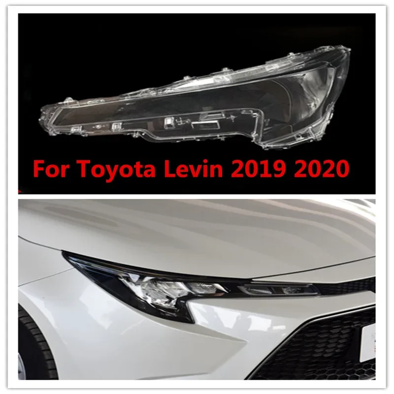 

HTTCY Крышка автомобильной фары для Toyota Levin 2019 2020, линзы для фар, прозрачные абажуры, замена оригинального стекла