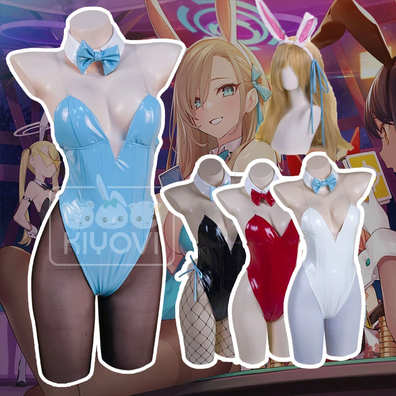 

Azur Lane Blue Archive Kakudade Karinn Nero NPC Bunny Girl Cosplay Costume Itinose Asena Woman Jumpsuits Sexy Cosplay