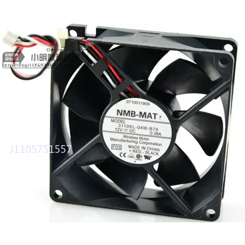 Super Durable Double Ball Fan for Japan Meipei Ya NMB 3110KL-04W-B79 8025 12V 0.38A