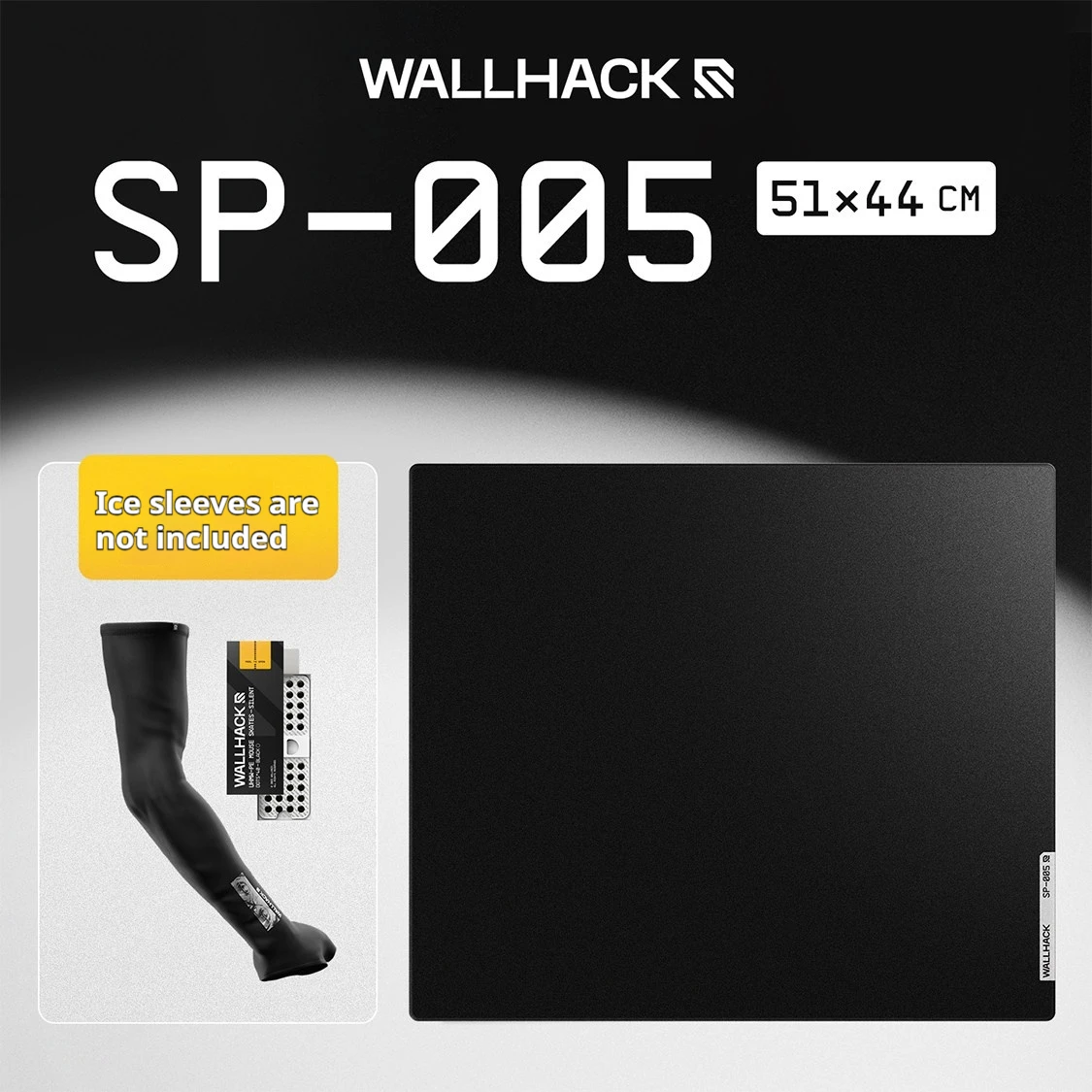 Wallhack High End Esports Glass Gaming Mouse Pad Non Coating Ultra Smooth Precision Stop Sp005 For Fps Cs Gaming Adult Gamers
