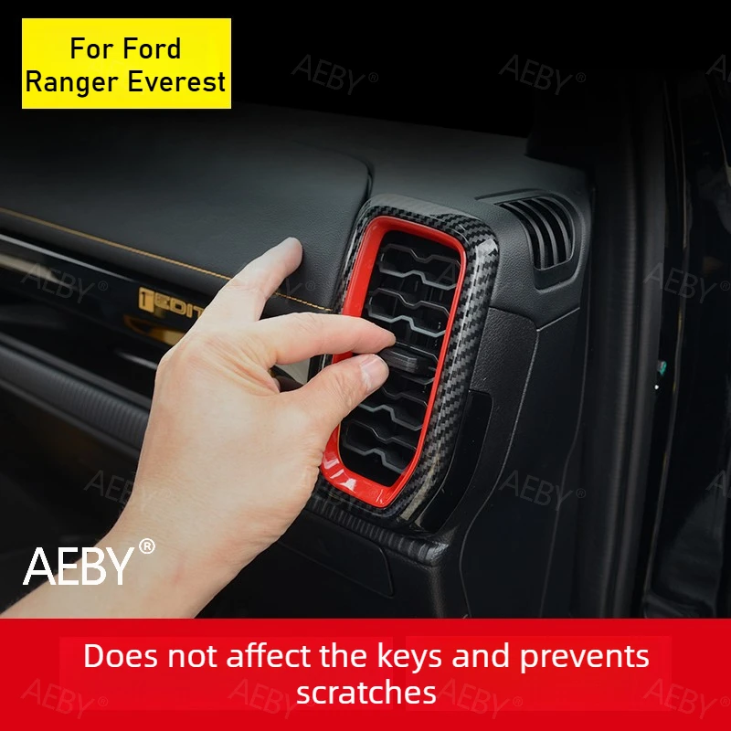 

For Ford Ranger Everest 2022-2026 vent cover,Center navigation panel frames air conditioning vent trim,Car accessories