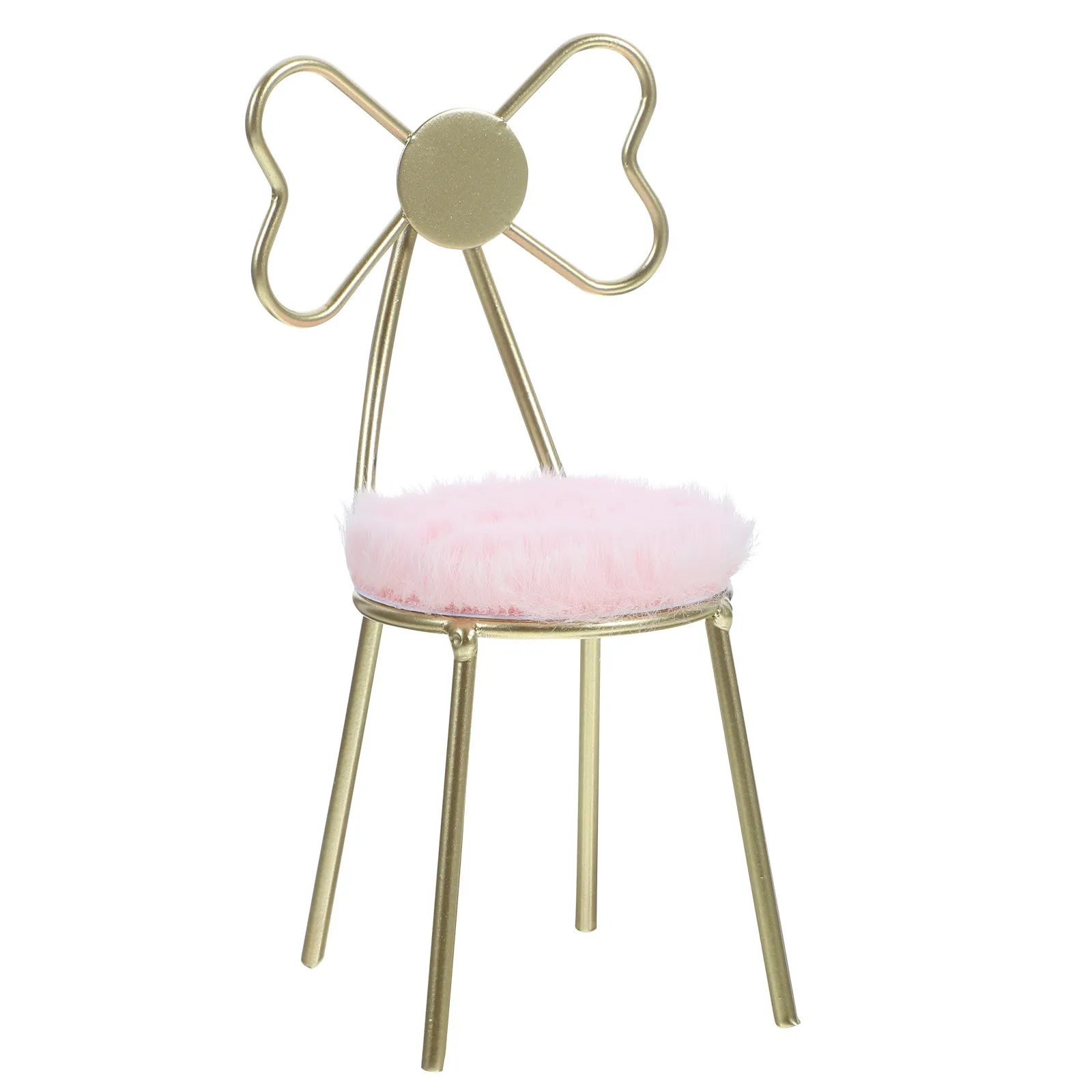 

Miniature Butterfly Chair Iron Compact Size Mini House Decor Miniature Furniture Ornament Mini Bedroom Adorn House Chair