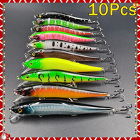 Fishing Lure 11.5cm/14g Artificial Bionic Swing Hard Bait Tackle 3D Eyes Hook Wobbler Carp Fishing Pesca for Bass Pike 5/10Pcs