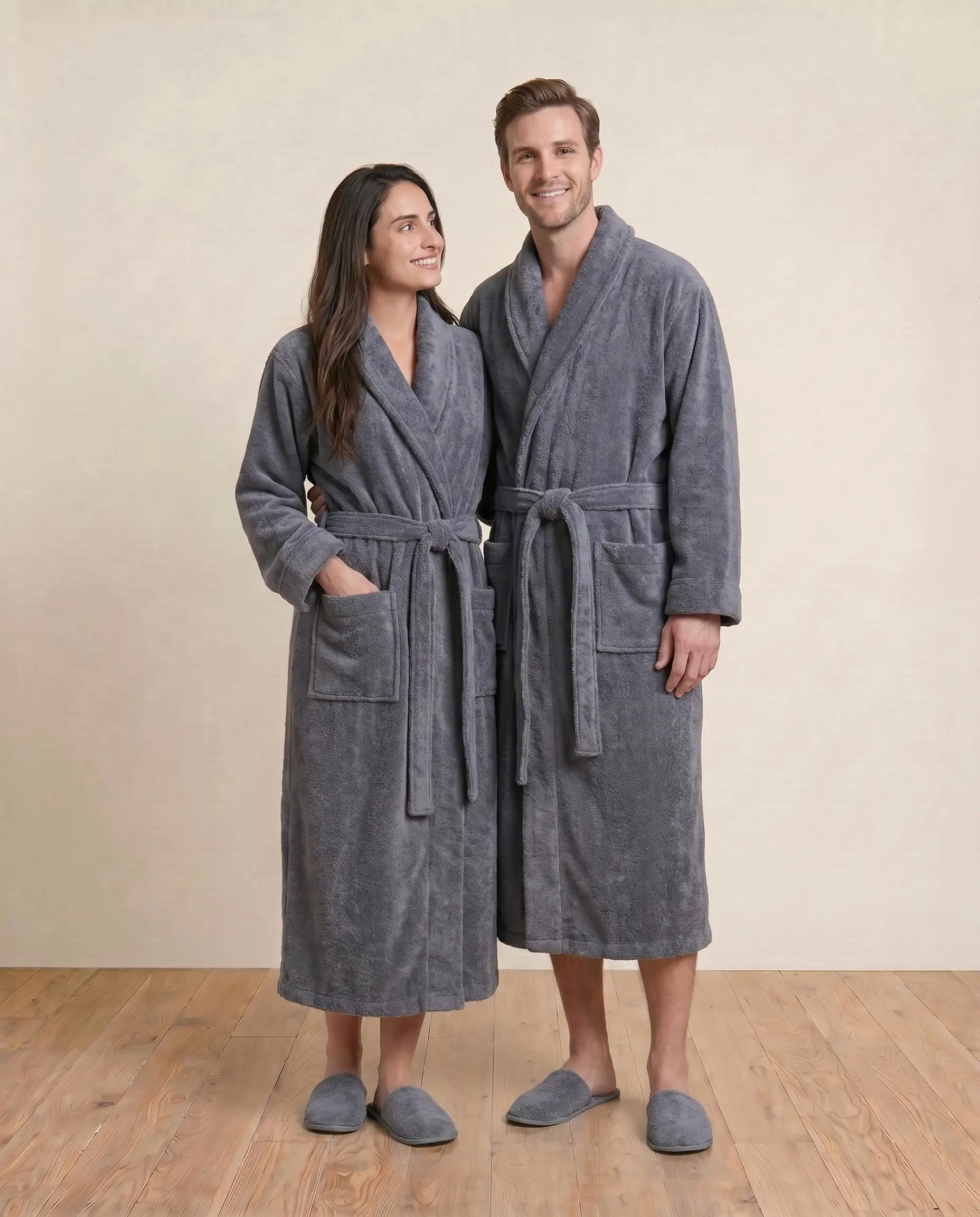 100% GOTS Certified Organic Cotton Terry Bathrobe