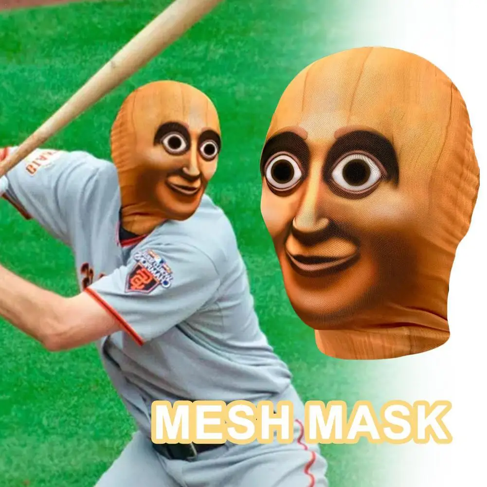 Tung tung tung sahur máscara de equitação engraçado respirável malha tecido máscara 3d cosplay italiano brainrot anime ação