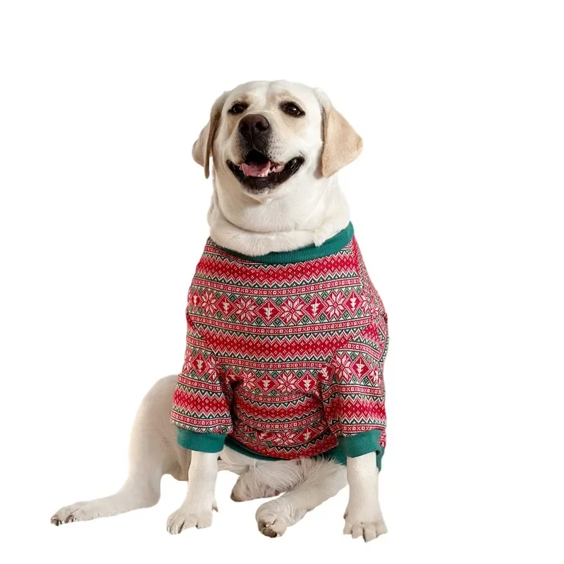 

Christmas Dog Clothes Xmas Pet Apparel Big Large Dog Clothing Schnauzer Shiba Inu Border Collie Samoyed Golden Retriever Costume