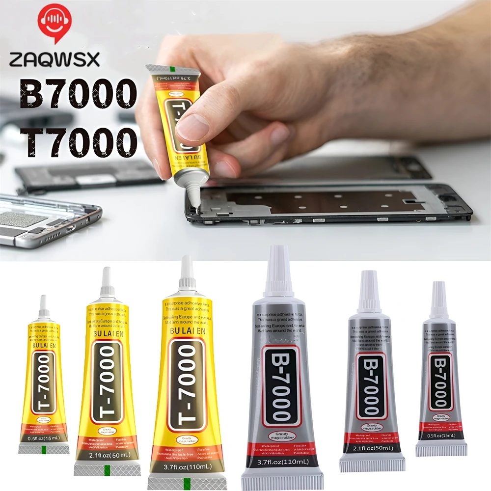 50มล. กาว B7000หน้าจอโทรศัพท์มือถือ superglue กาว T-7000ติดโทรศัพท์แก้วกาวจุดซ่อมเพชรปืนยิงกาว DIY