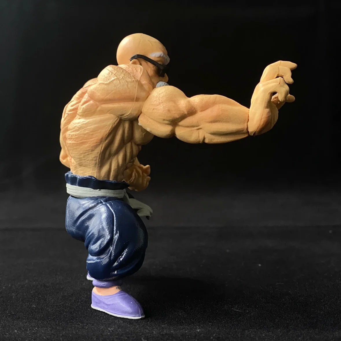 10cm Master Roshi Max Muscle Power bentuk Anime Action Figure Kame Sennin PVC Model koleksi dekorasi hadiah mainan anak-anak