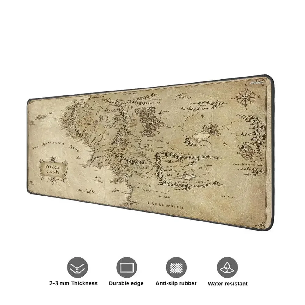 Gaming Mouse Pad 900×400 Mousepad Gamer L-Lord Of The Ring Xxl Mouse Mat Offices Accessories Keyboard Long Pad Computer Desk Mat