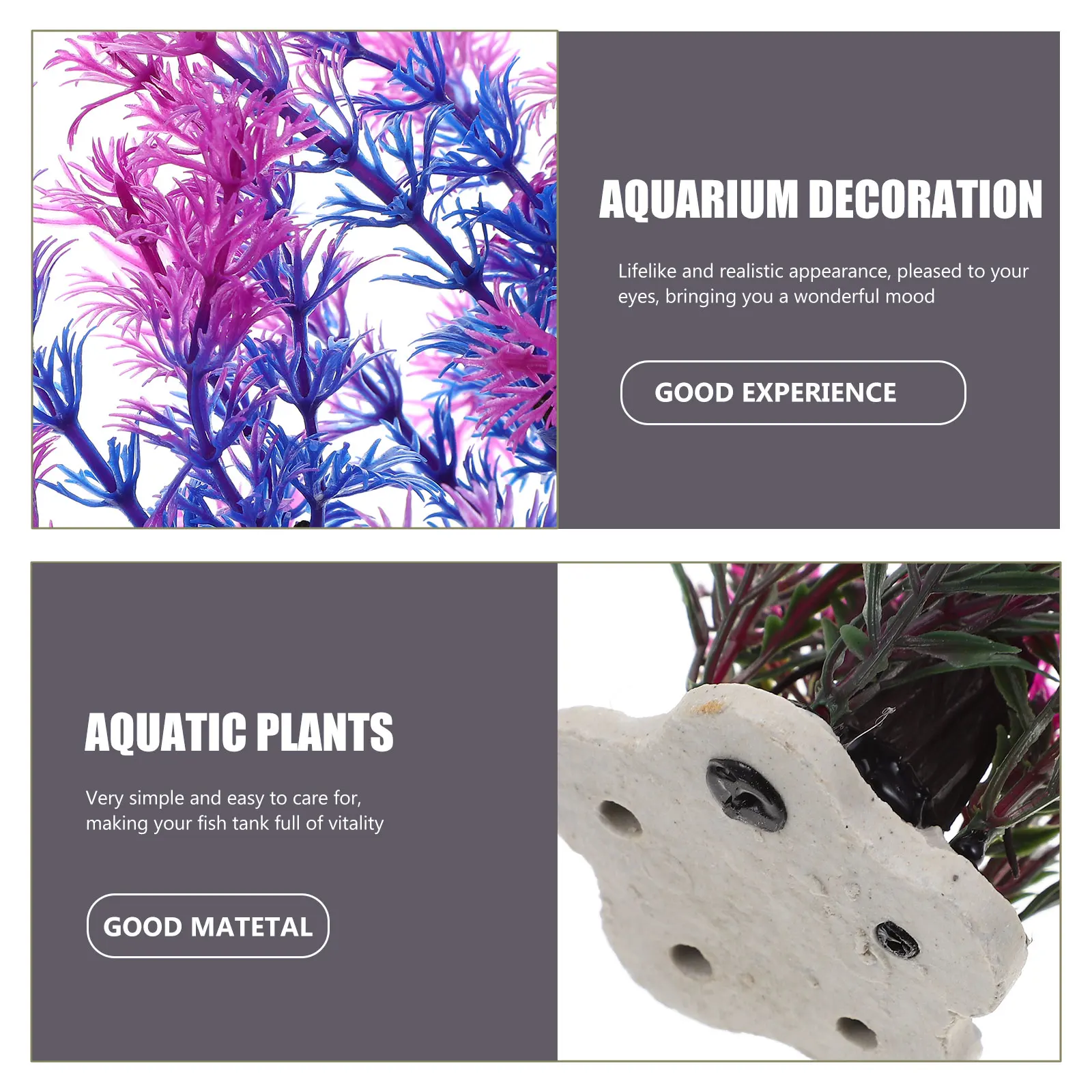 

Plastic Aquarium Decor Plants Fine Craftsmanship Lifelike Fish Tank L scaping Reptile Office Small Bowls Water Plants Long