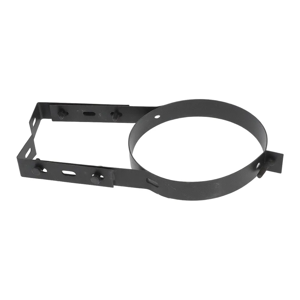 6-Inch Stainless Steel Chimney Pipe Clamp Wall Strap Split Ring Hanger Pipe Bracket Clamp For Winter Stove Secure Wall Support