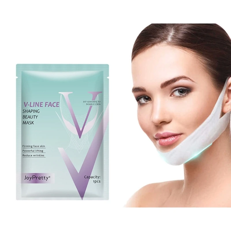 5Pcs Double Chin Reducer Chin Strap Mask V Line Face Slimming Mask V Line Face Lifts Mask Facials Lifting Belt Face Mask