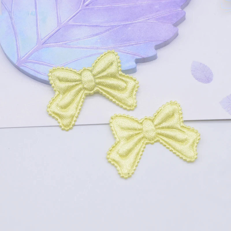 50 sztuk 30*20mm muszka aplikacja materiałowa na ubrania ślubne materiały krawieckie naszywki DIY gwiazda ramka Album Decor akcesoria