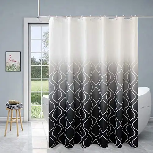 Geometric Stripe Waterproof Fabric Shower Curtain for Bathtub Showers Polyester Curtain Bathroom Accessories Home Shower Curtain