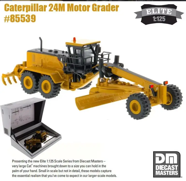 

Новинка, автогрейдер в масштабе 1:125 CAT 24 м-элитная Серия от DM, литый мастер для коллекции, подарок 85539