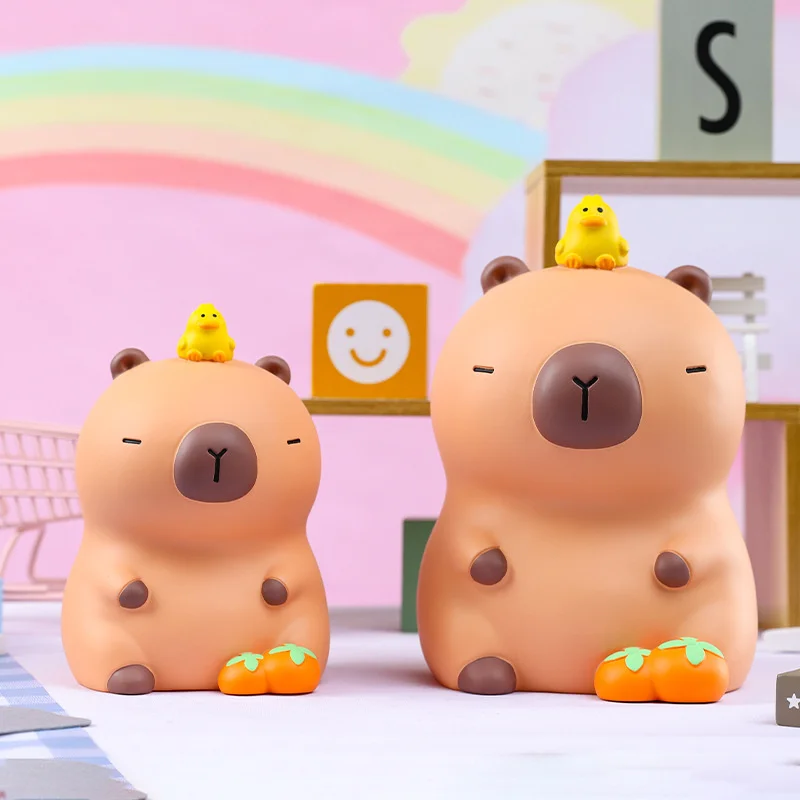 Capybara émotionnel banque d'argent vinyle mignon dessin animé boîte d'épargne