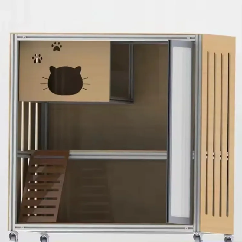 Luxury large indoor cattery cage breathable cat villa nest bed
