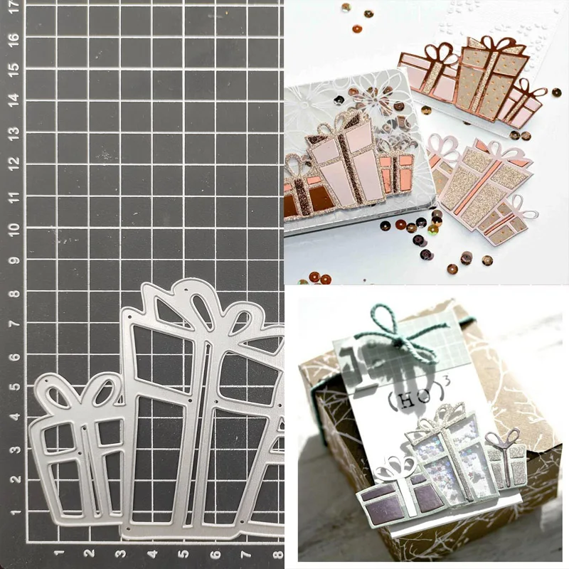 

Well-packed Gift Box Metal Cutting Dies Stencil Scrapbook Diy Album Stamp Paper Card Embossing Decor Craft Knife Mould