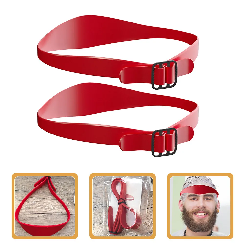2Pcs Adjustable Silicone Neckline Shaving Trimming Templates Hair Cutting Guide Fade Guide for Men Haircut Styling